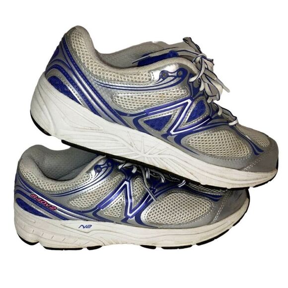 New Balance 840v2 Women's Pre-owned Gray/Purple Running Sneakers - sz. 9 1/2 - Picture 1 of 7